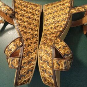 Lucky Brand Size 10 Womens Woven Sandals Wedges